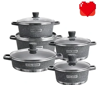 10 piece marble ,non-stick cookware set for sale