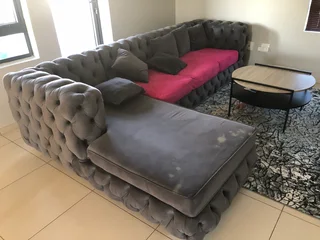 3 Seater Couch with chaise on right hand side
