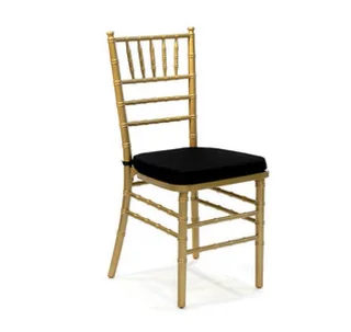 Tiffany Chair Hire Wooden White &amp; Gold