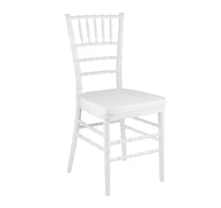 Tiffany Chair Hire Wooden White & Gold