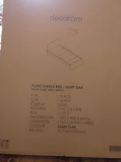 Pluto Light Oak Base with bed