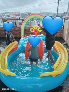 Intex Rainbow Ring Inflatable Play Pool for Sale in Montford Chatsworth Durban