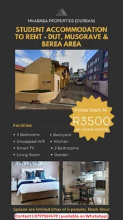 Student accommodation available