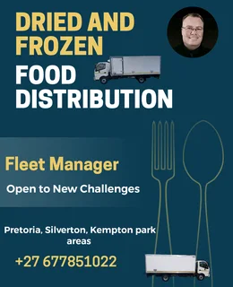 Fleet Manager open to new opportunities, situated in Pretoria.