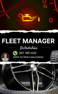 Fleet Manager open to new opportunity.