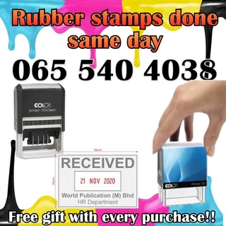 Rubber stamps