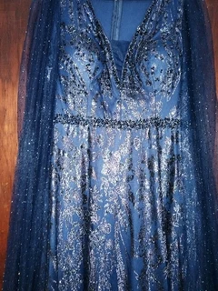 Evening blue dress