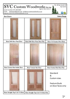 Wooden Barn Doors - SVC Custom Woodworks