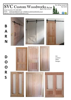 Wooden Barn Doors - SVC Custom Woodworks