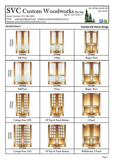 Wooden Frames, Doors and Windows