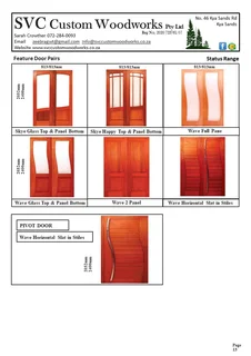 Wooden Frames, Doors and Windows