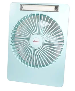 Rechargeable table fan with LED light