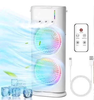 Double-ended mist spray fan rechargeable