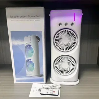 Double-ended mist spray fan rechargeable