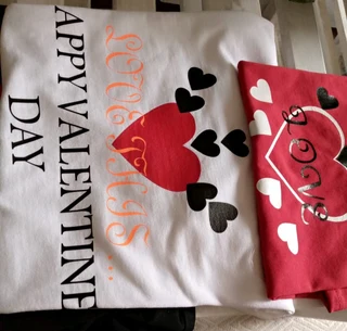 Valentines T-shirt printing