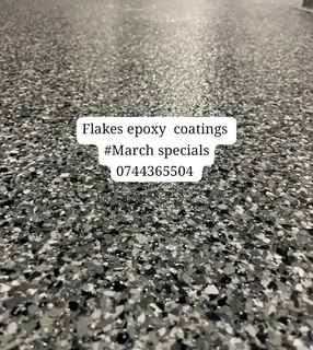 Flakes epoxy floors
