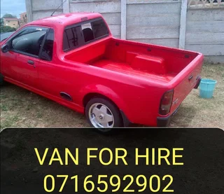 VAN FOR HIRE. 0716592902
