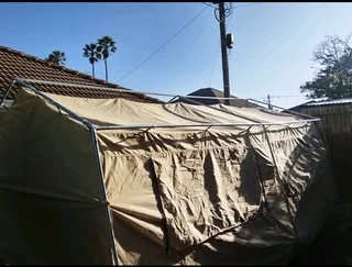 Coleman canvas tent 4m by 2m