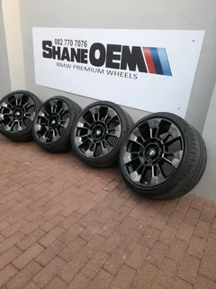 23" BMW XM Oem mags and tyres