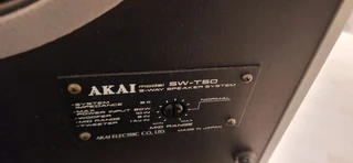 SPEAKERS AKAI SW T50 HIFI Vintage Mint