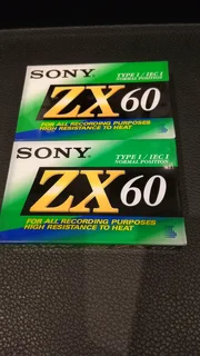 Sony ZX 60 Cassette Tapes