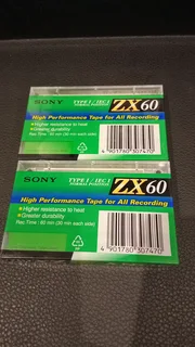 Sony ZX 60 Cassette Tapes