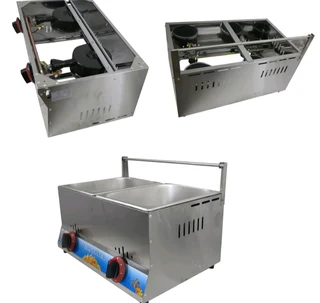 Double gas fryer