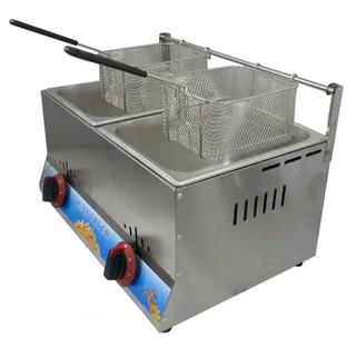 6L x 6L double gas fryer
