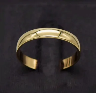 9ct Yellow Gold Wedding Ring - Plain