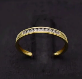 9ct Yellow Gold 1/2 Eternity Ring