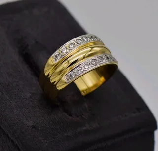 9CT YELLOW GOLD DRESS RING