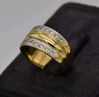 9CT YELLOW GOLD DRESS RING