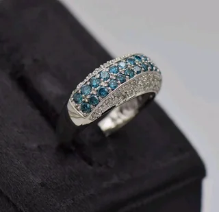 14CT WHITE GOLD DRESS RING