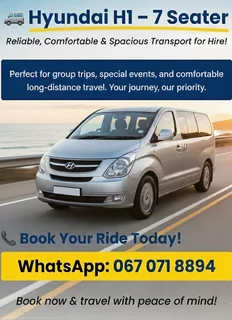 Hyundai H1 7-Seater Shuttle Service & Vehicle Hire – With Driver
