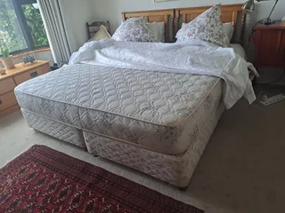 KING SIZE BED ...wood headboards with bedding