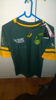 Springbok Rugby shirt, size large, new with tags, excellent, bargain