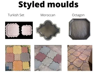 Paving moulds for DIY cement paving, patios, pathways, driveways and wall décor
