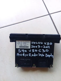 2007-2011 volvo v50 s40 c30 audio radio info display