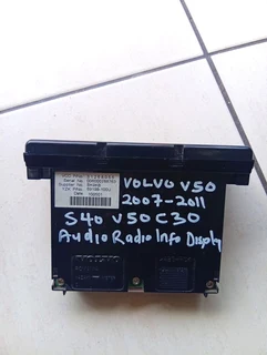 2007-2011 volvo v50 s40 c30 audio radio info display