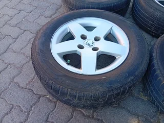 4 Peugeot 207 15inch rims and tyres for sale in good condition