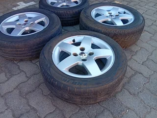 4 Peugeot 207 15inch rims and tyres for sale in good condition