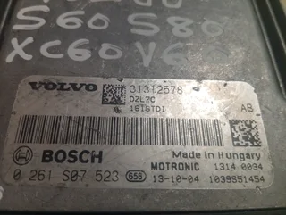 VOLVO V60 S60 S80 XC60 2.0 TURBO ENGINE CONTROL UNIT ECU ECM computer box 0261S07523 31312578
