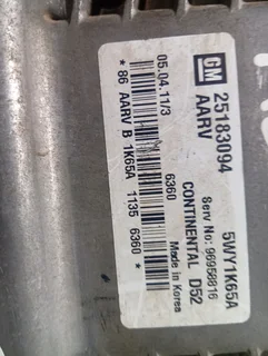 CHEVROLET SPARK ECU COMPUTER BOX 5WY1K65A 25183094 AARV D52  96958816