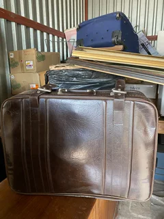 Antique Leather Suitcase