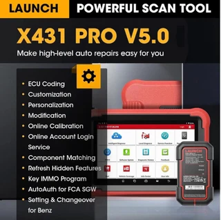 Launch X431 PRO (PROS) V5.0 Diagnostic Tool – Full Set including OBD1 adapters