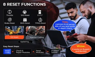 Launch CRP129X Plus – All Systems Diagnostics (Upgrade of CRP129X) LIFETIME FREE UPDATES