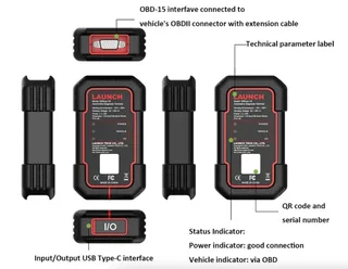 Launch X431 PRO (PROS) V5.0 Diagnostic Tool – Full Set including OBD1 adapters