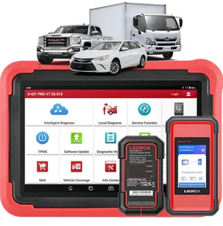 Launch X431 PRO V5.0 Diagnostic Tool for Cars & Trucks (12V+24V) with Smartlink VCI