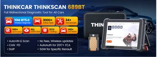 ThinkCar Thinkscan 689BT Bi-Directional Bluetooth Scanner with ECU Coding (FREE Updates for life)