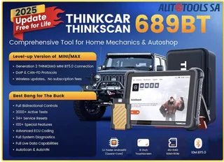 ThinkCar Thinkscan 689BT Bi-Directional Bluetooth Scanner with ECU Coding (FREE Updates for life)